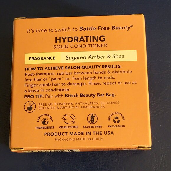 🔵 Kitsch Hydrating Shea Butter Solid Conditioner Bar New in Box 2.7 oz - Picture 4 of 7